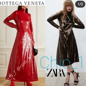 ZARA SEQUIN KNIT DRESS Bloggers favorite